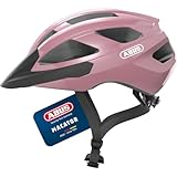 ABUS Rennradhelm Macator - sportiver Fahrradhelm für Einsteiger - auch für Zopfträger/-innen - für Damen und Herren - Rosa Glänzend, Größe L