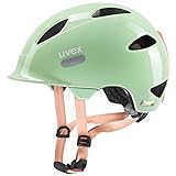 uvex oyo - leichter Fahrradhelm für Kinder - individuelle Größenanpassung - erweiterbar mit LED-Licht - mint-peach - 45-50 cm