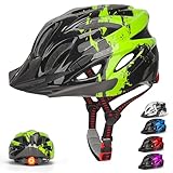 Kinderhelm, RaMokey Fahrradhelm Kinder mit Licht, Fahrradhelm für Jungen und Mädchen im Alter von 3 bis 13 Jahren, verstellbarer Kinderhelm (50–59 cm) für Fahrrad, Roller, Skaten und Radfahren