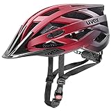 uvex i-vo cc - leichter Allround-Helm für Damen und Herren - individuelle Größenanpassung - erweiterbar mit LED-Licht - red black - 56-60 cm
