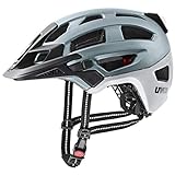 uvex finale light 2.0 - sicherer City-Helm für Damen und Herren - inkl. LED-Licht - waschbare Innenausstattung - spaceblue matt - 52-57 cm