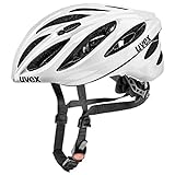 uvex boss race - sicherer Performance-Helm für Damen und Herren - individuelle Größenanpassung - optimierte Belüftung - white - 52-56 cm